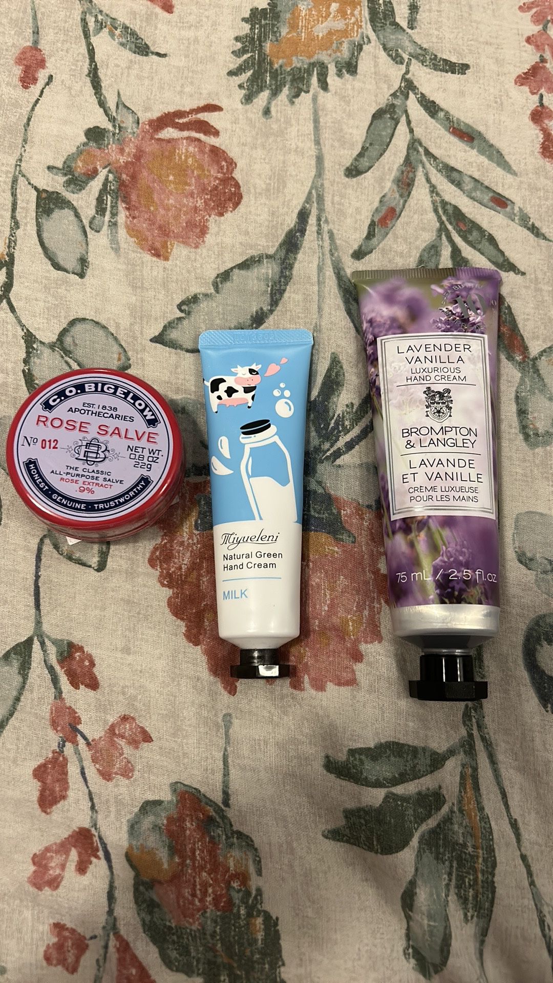 2 Hand Creams and Rose Salve
