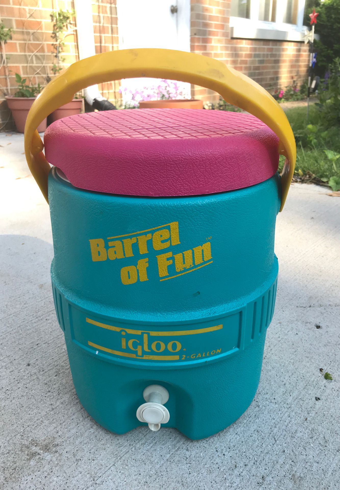 Retro Barrel of Fun Igloo Cooler