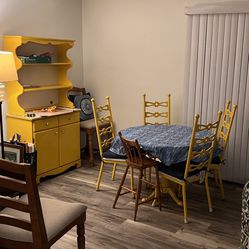 Kitchen Table And Storage 