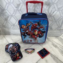 Awesome Marvel Avengers Spiderman Rolling Toddler Backpack And More Bundle