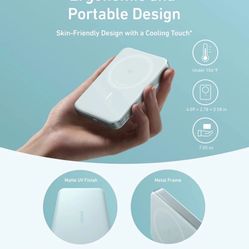 Anker MagGo Power Bank, Ultra-Slim 10,000mAh Magnetic 10,000mAh, Green 