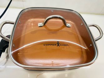 Copper Chef Square Electric Skillet with Lid