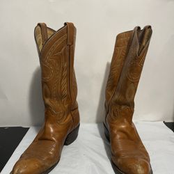 Vintage Tony Lama 6130 Men's Size 10B leather Cowboy Western Rodeo USA Boots