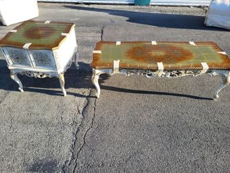 Baroque Style Coffee Table and End Table Set