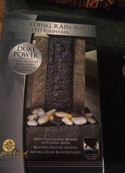 Rain wall fountain