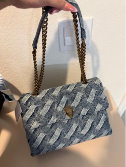 Kurt Geiger Denim Kensington Shoulder Bag