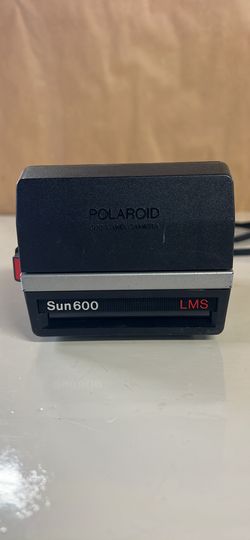 VINTAGE 1980s POLAROID SUN 600 LMS Instant Film Camera W/ Strap