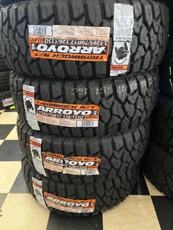 Vendo 35/12.50/R20 nuevas Arroyo rt las 4 por $720