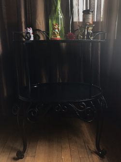 Black vintage Iron table