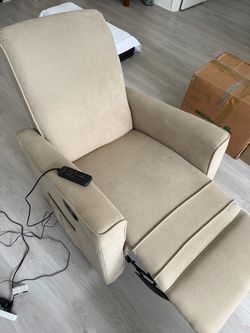 Recliner with massager
