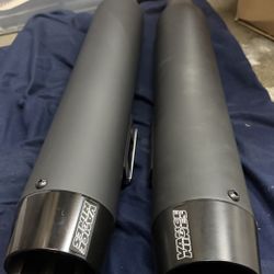 Vance & Hines Blackbird 450 Dual Slips On Matte Black