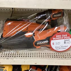 Ridgid Sawzall, And Drill Bundle