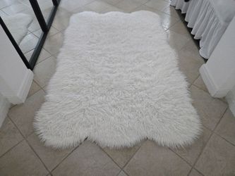 White Fur Rug