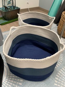 Tricolor Woven XL Baskets