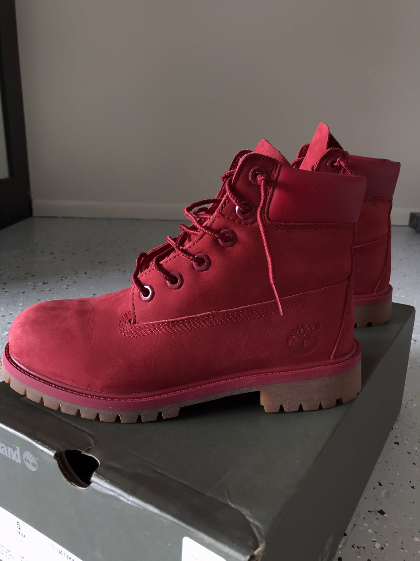Timberland Premium 6in waterproof boot medium red nubuck