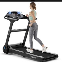 Costway SuperFit 2.25HP Folding Treadmill with Bluetooth