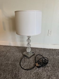 27 Inch Tall Crystal Ball Table Lamp