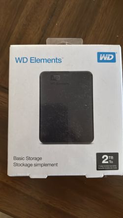 New WD Elements 2TB Portable External Drive
