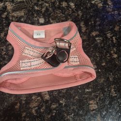 XS pink dog harness, new
