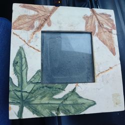 3 X 3 photo frame. Heavy rock type material.