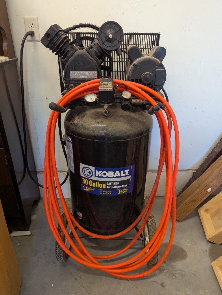 Kobalt 30 Gallon Air Compressor - Max 155 PSI