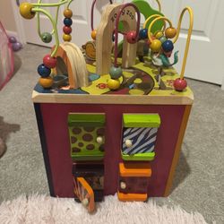 Zany Zoo Wooden Activity Cube 