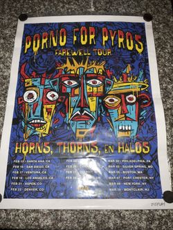 PORNO FOR PYROS - Farwell Tour Poster ~ 16x25
