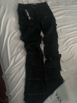 Valabasas Black Stacked Jeans