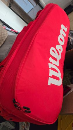 WILSON SUPER TOUR 9 PACK BAG RED 2025