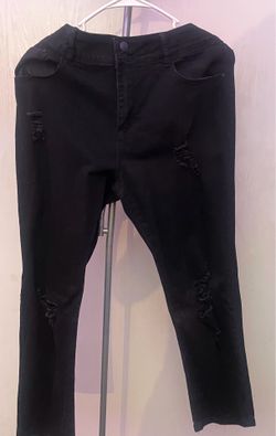 TALA Women Large Black Ripped Skinny Jeans