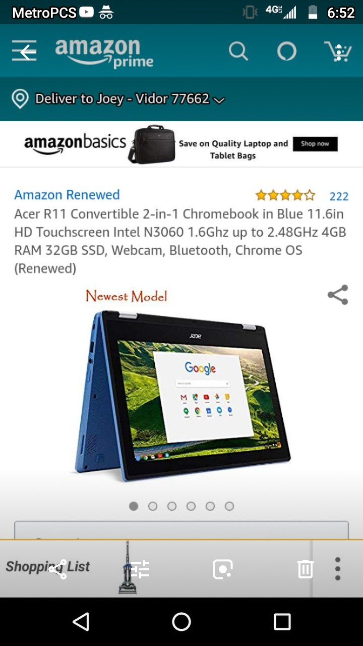 Acer Chromebook r11 brand new never used