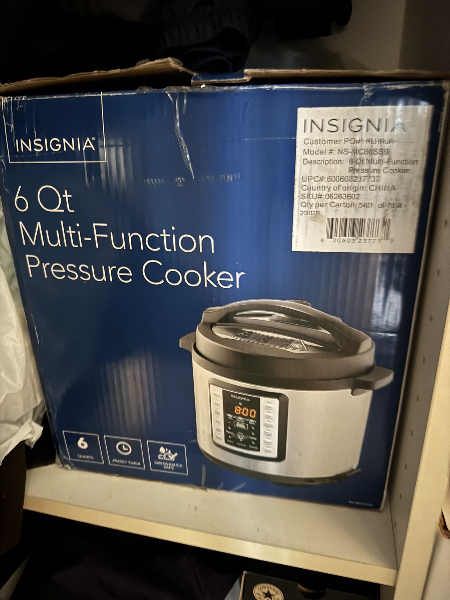 Insignia 6 Qt Multi-Function Pressure Cooker