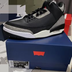 Levi's x Air Jordan 3 Retro "Black"