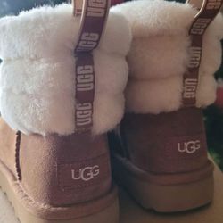 Girls'  Fluff Mini Quilted Ugg Boots 
