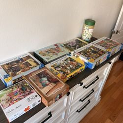 🧩 Puzzle Collection – 10 High Quality Puzzles (Ravensburger, Cavallini, Galison, Heye)