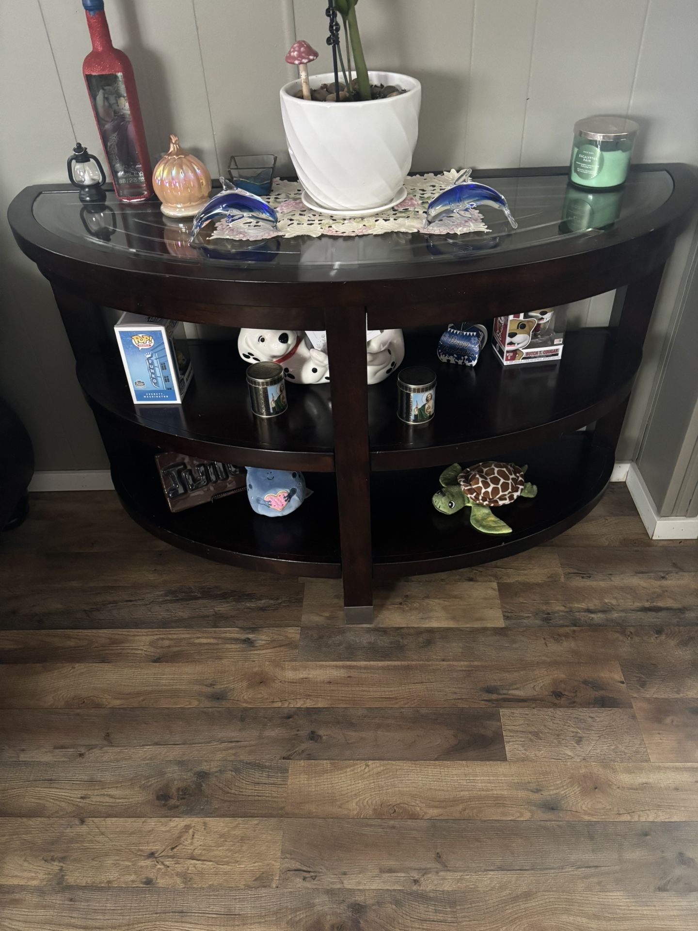 Glass Furniture Table Shelves