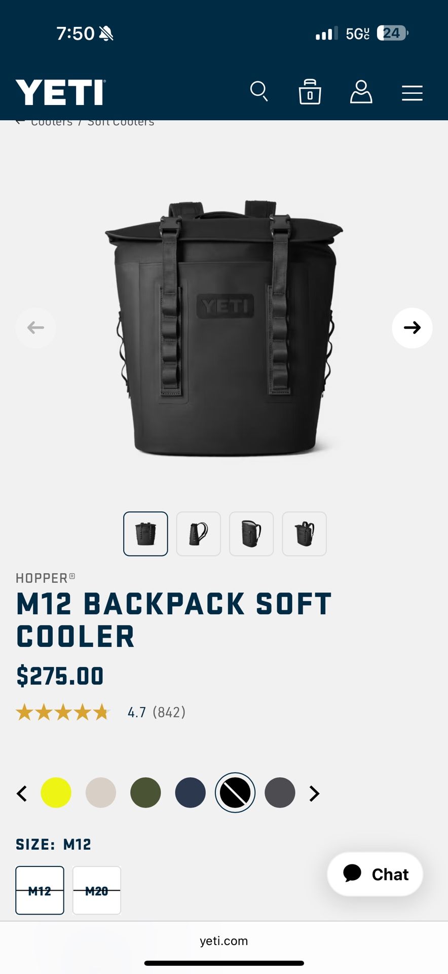 YETI M12 BACKPACK SOFT COOLER