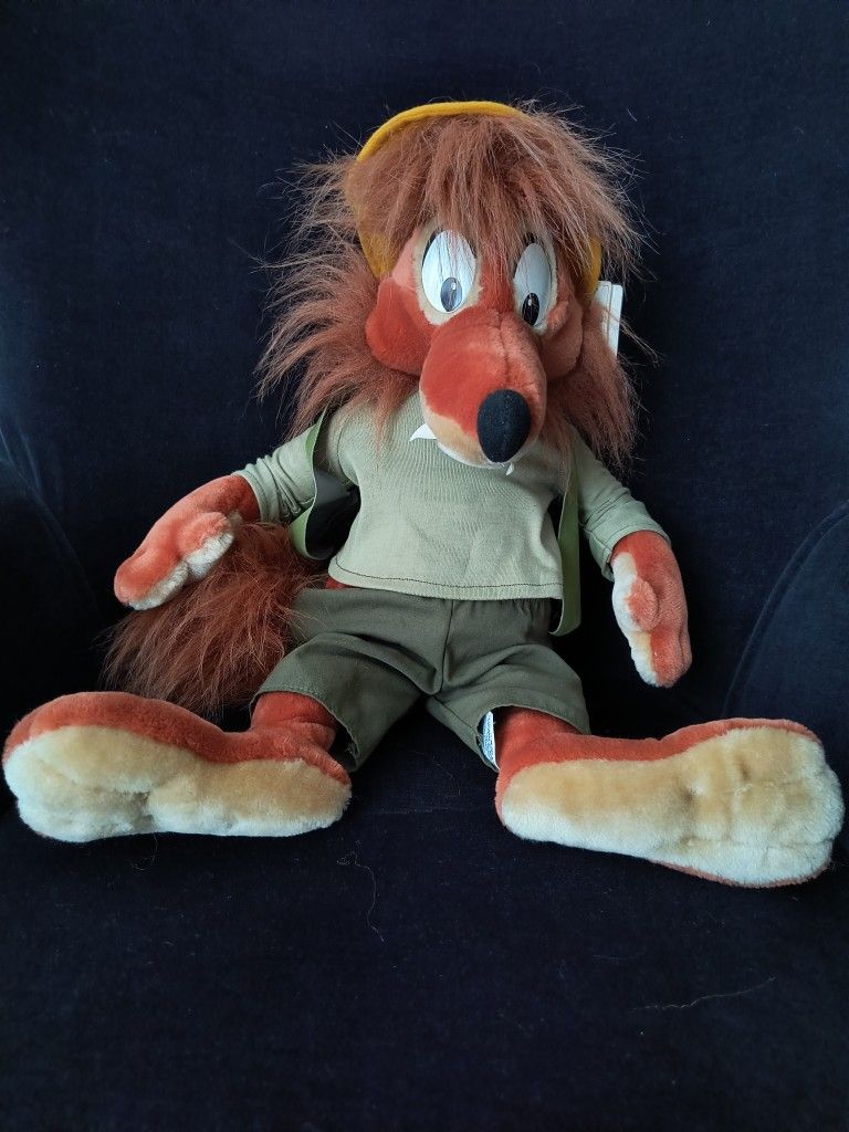 Rare Vintage Disney 24" Brer Fox Plush: Song of The South/Splash Mountain