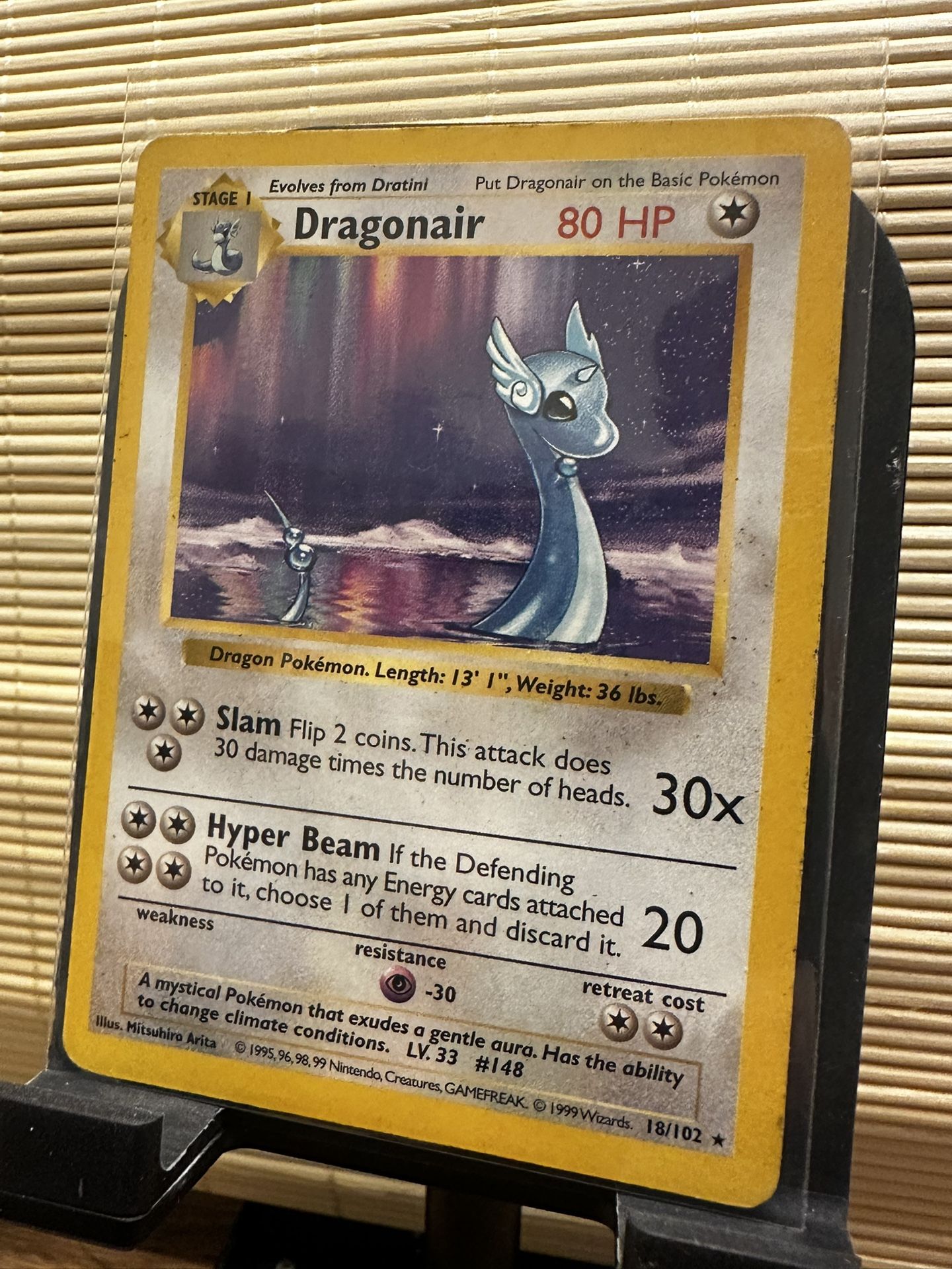 1999 Pokemon Dragonair - 1st Edition Shadowless RARE!!