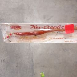NEW Vintage Fresh or Saltwater Flex-Crawler Lure Made of Floater Plastic