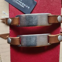Pair Premium Leather Bracelets From AMERICAN EAGLE OUTFITTERS  New With TAGS