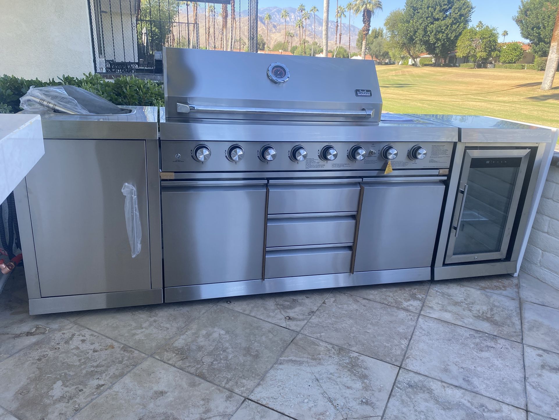 Brand New Patio Island Bbq Grill Stainless Steel Propane