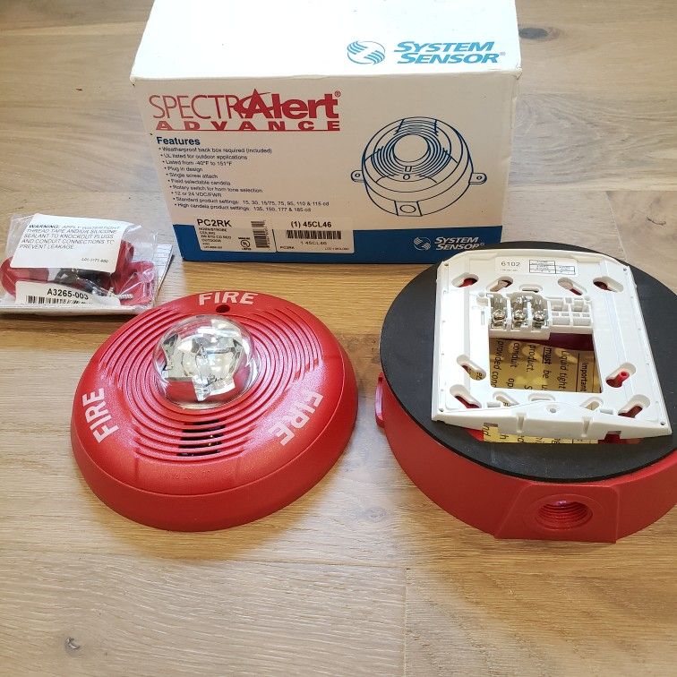 System Sensor - SpectrAlert Advance PC2RK Ceiling Strobe/Horn - 2 Available 