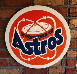 Astros Custom Wood Sign 16x16