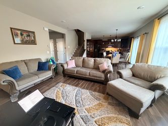 3 piece sofa set with 1 ottoman
