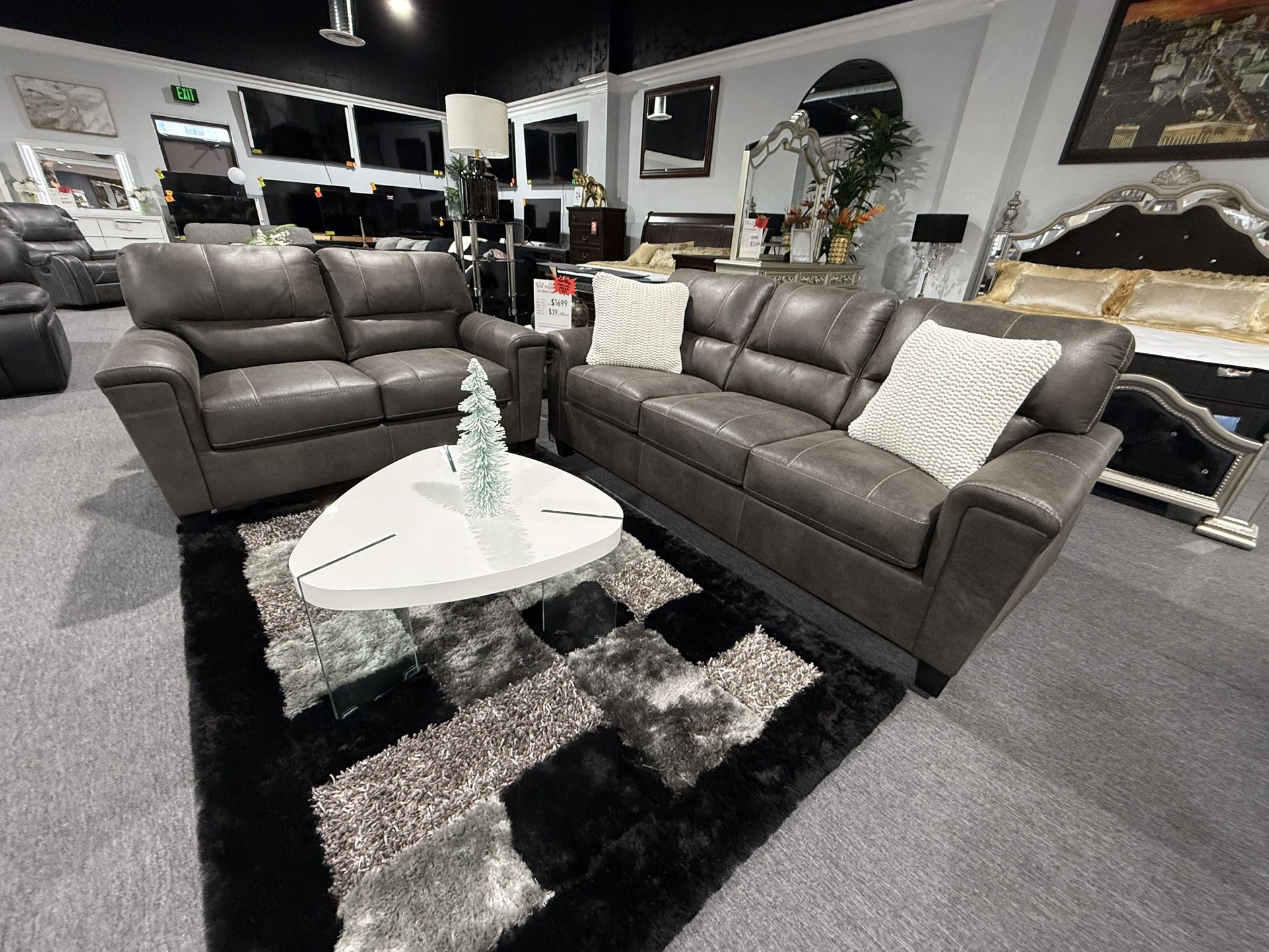 2 Pc Sofa And Loveseat No Credit Needed $10 Down