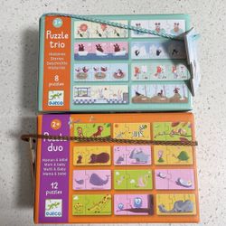 2 Djeco puzzle duo Puzzle Trio Jobs
