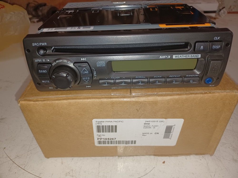 Panasonic Mp3, Cd, Weather Band Receiver.