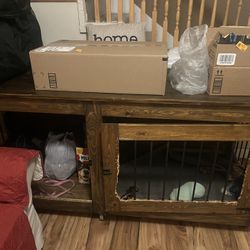 Wooden Dog Crate 