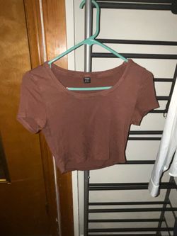 Dark Brown Shien Crop Top